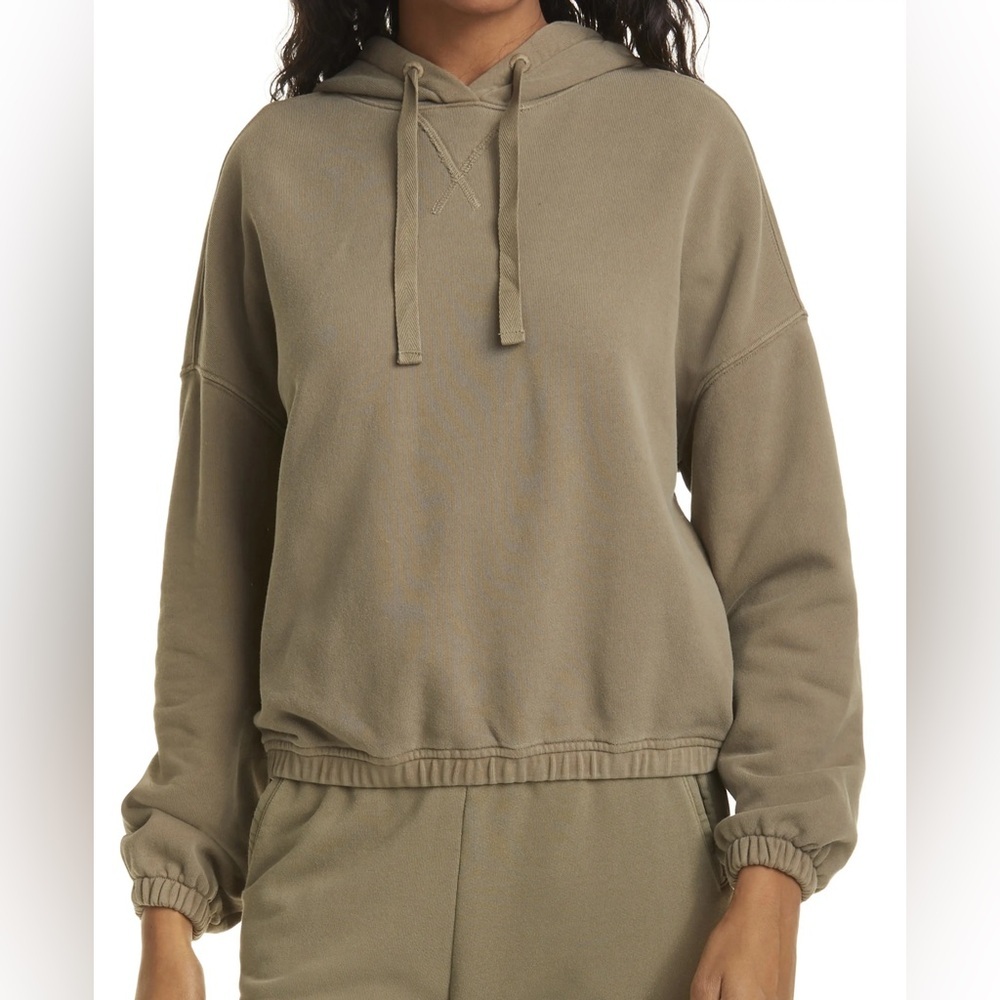 ATM Anthony Thomas Melillo Olive Hoodie Sweater
